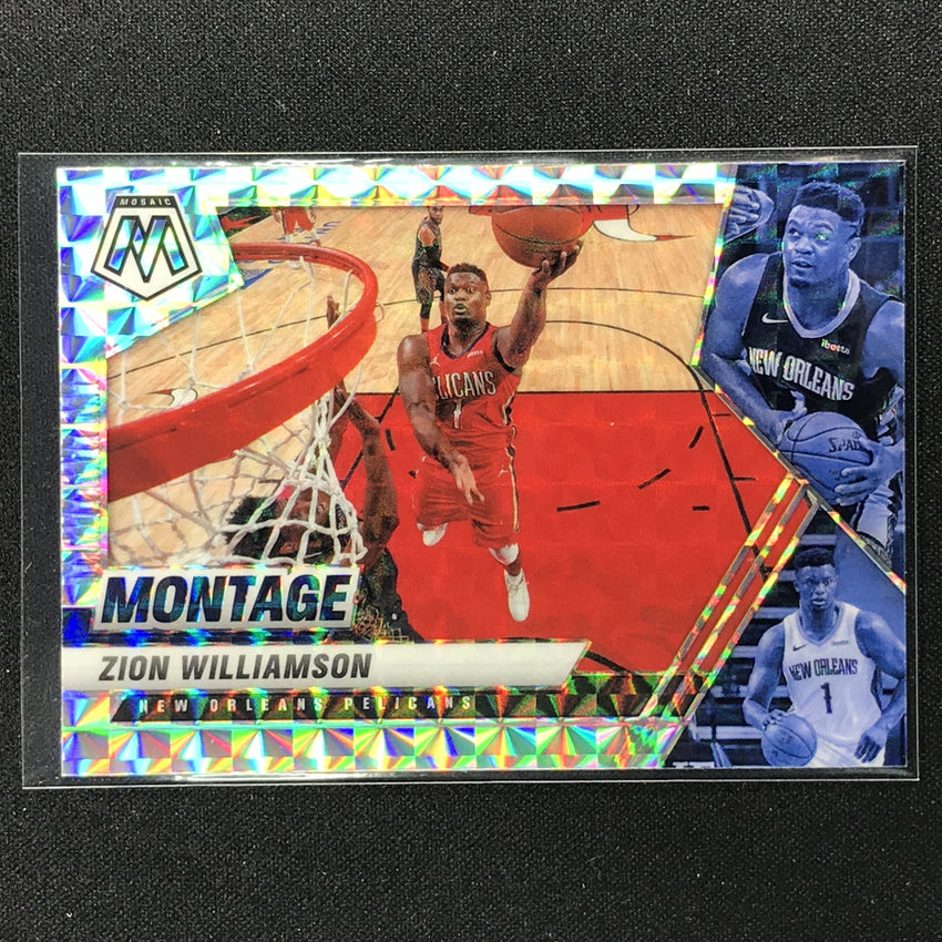 2020-21 Mosaic ZION WILLIAMSON Montage Mosaic Silver #22