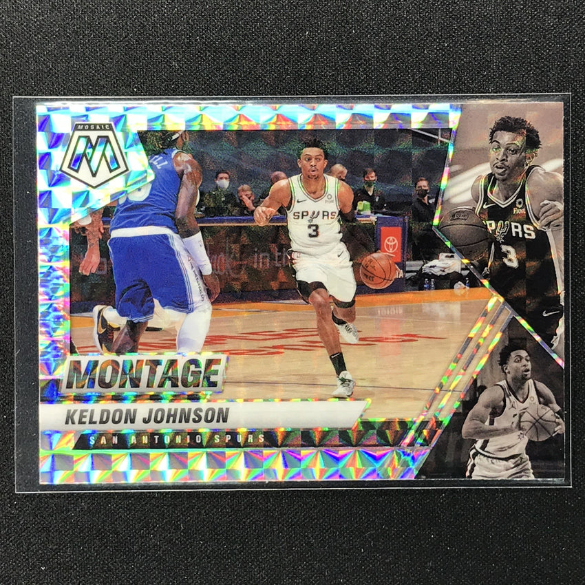 2020-21 Mosaic KELDON JOHNSON Montage Mosaic Silver #27