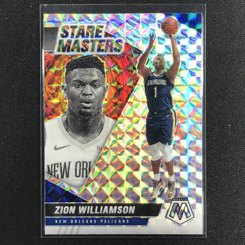 2020-21 Mosaic ZION WILLIAMSON Stare Masters Mosaic Silver #10