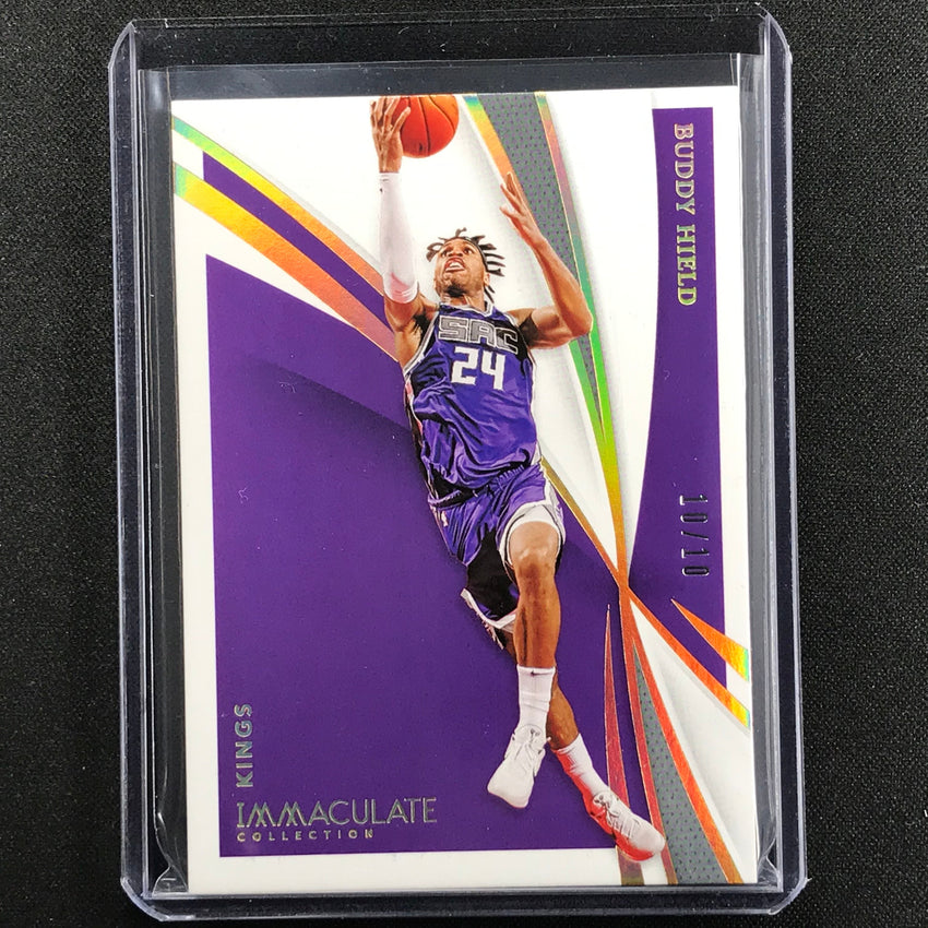 2020-21 Immaculate Buddy Hield Base Holo Gold 10/10