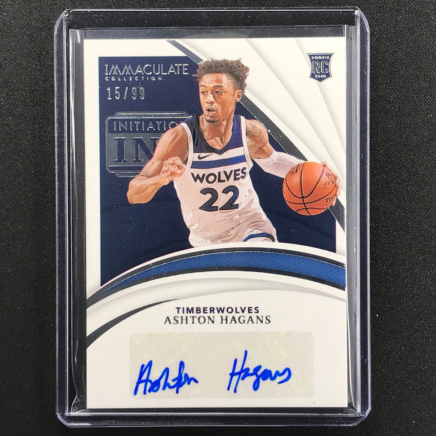 2020-21 Immaculate Ashton Hagans Initiation Ink Rookie Auto 15/99