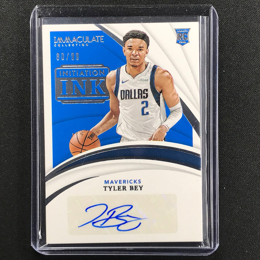2020-21 Immaculate Tyler Bey Initiation Ink Rookie Auto 80/99