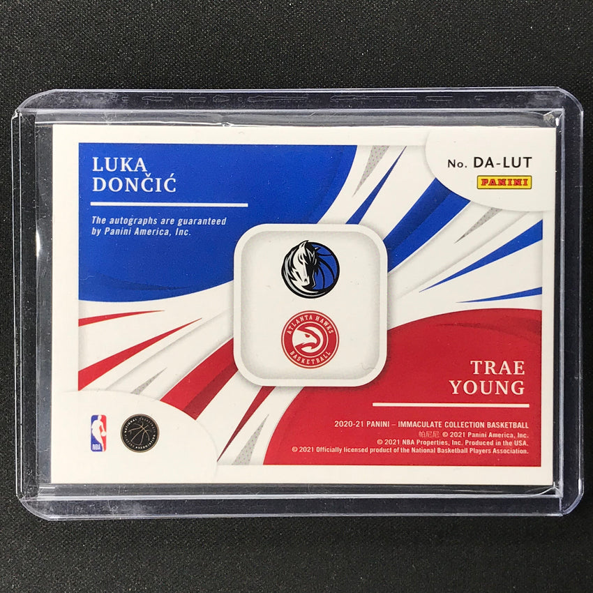 2020-21 Immaculate Luka Doncic Trae Young Dual Autograph 3/10