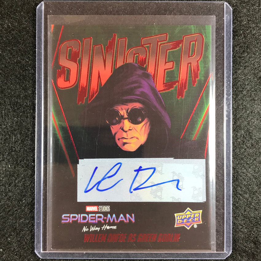 2023 Spider-man No Way Home Willem Dafoe Green Goblin Sinister Red Foil Auto No 10