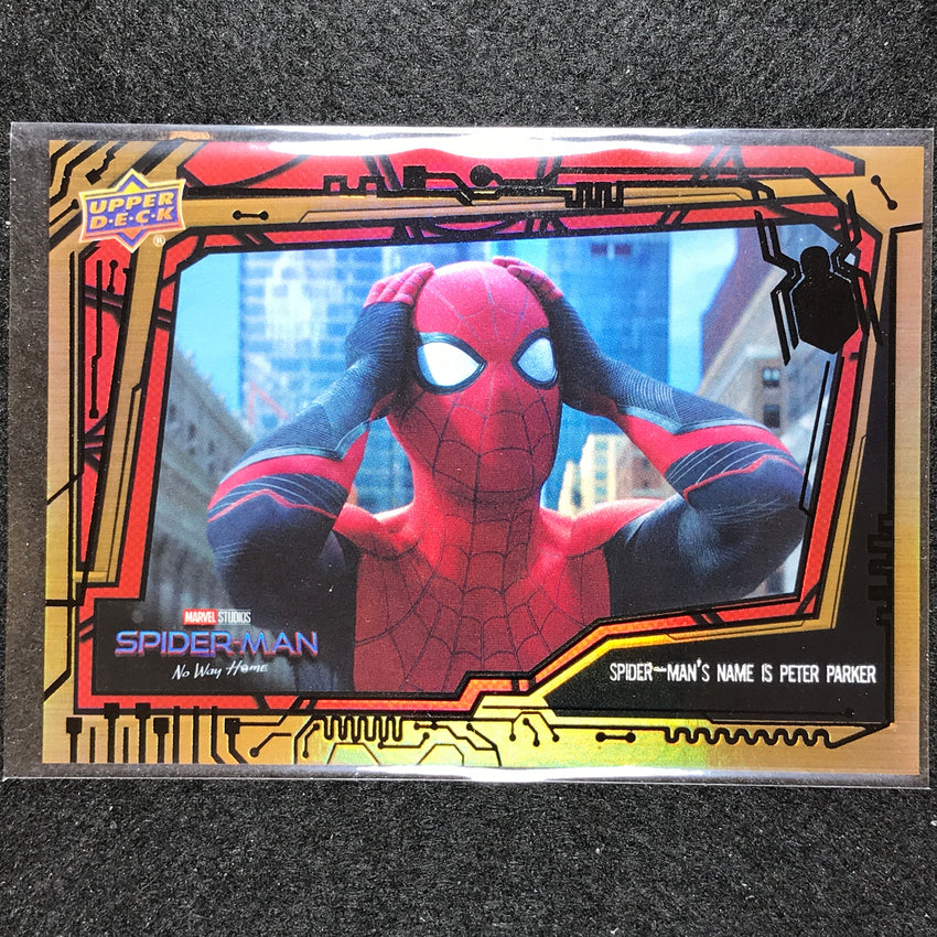 2023 Spider-man No Way Home Name Is Peter Parker Base Spider-man Foil 34/299