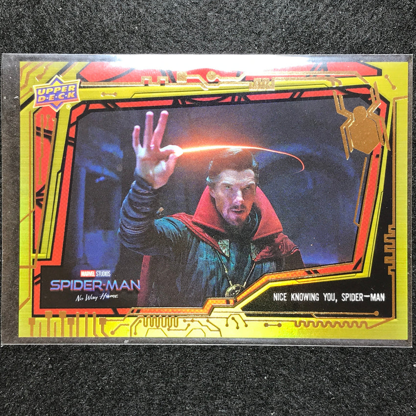 2023 Spider-man No Way Home Nice Knowing You Base Spider-man Gold Foil 207/299