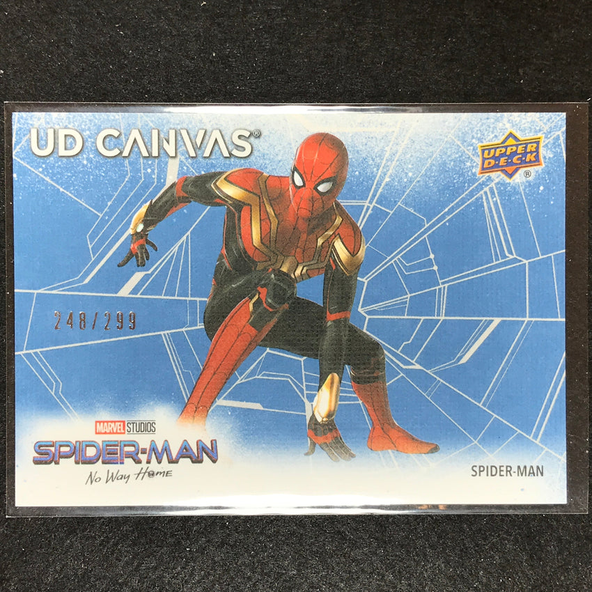 2023 Spider-man No Way Home Spider-man Ud Canvas High Render Blue 248/299 No 4