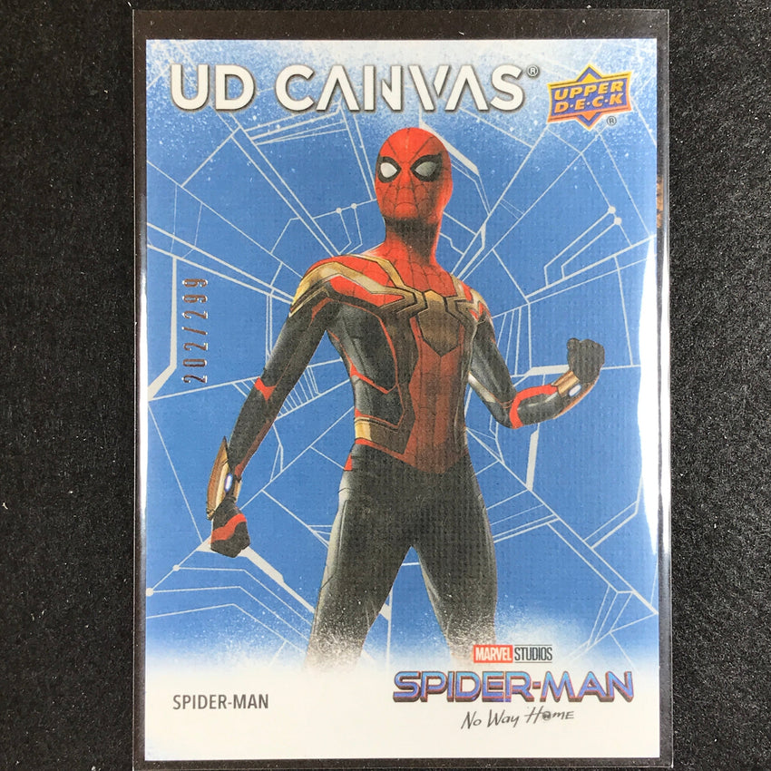2023 Spider-man No Way Home Spider-man Ud Canvas High Render Blue 202/299 No 8