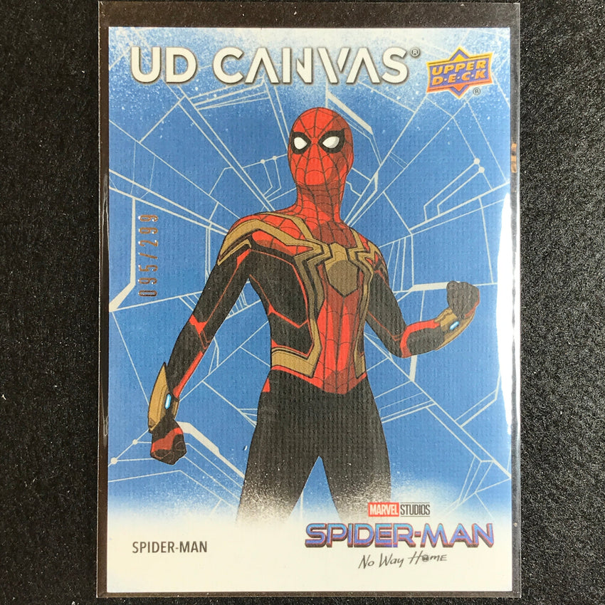 2023 Spider-man No Way Home Spider-man Ud Canvas Vector Blue 95/299 No 22
