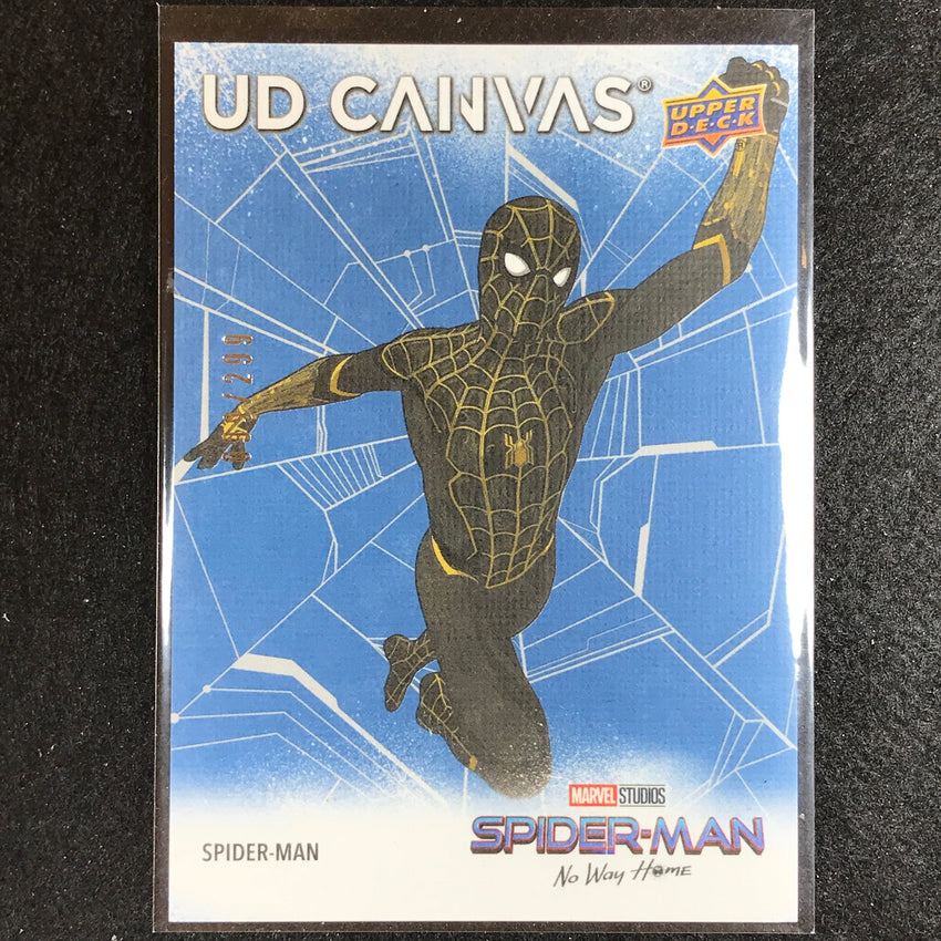 2023 Spider-man No Way Home Spider-man Ud Canvas Vector Blue 99/299 No 25