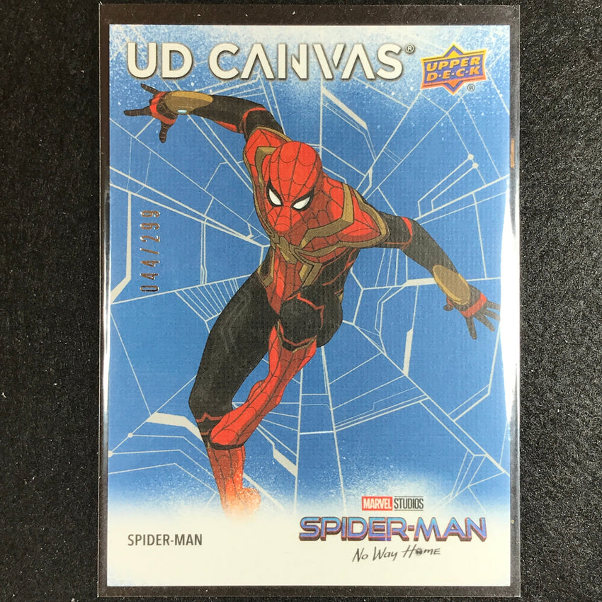 2023 Spider-man No Way Home Spider-man Ud Canvas Vector Blue 44/299 No 26