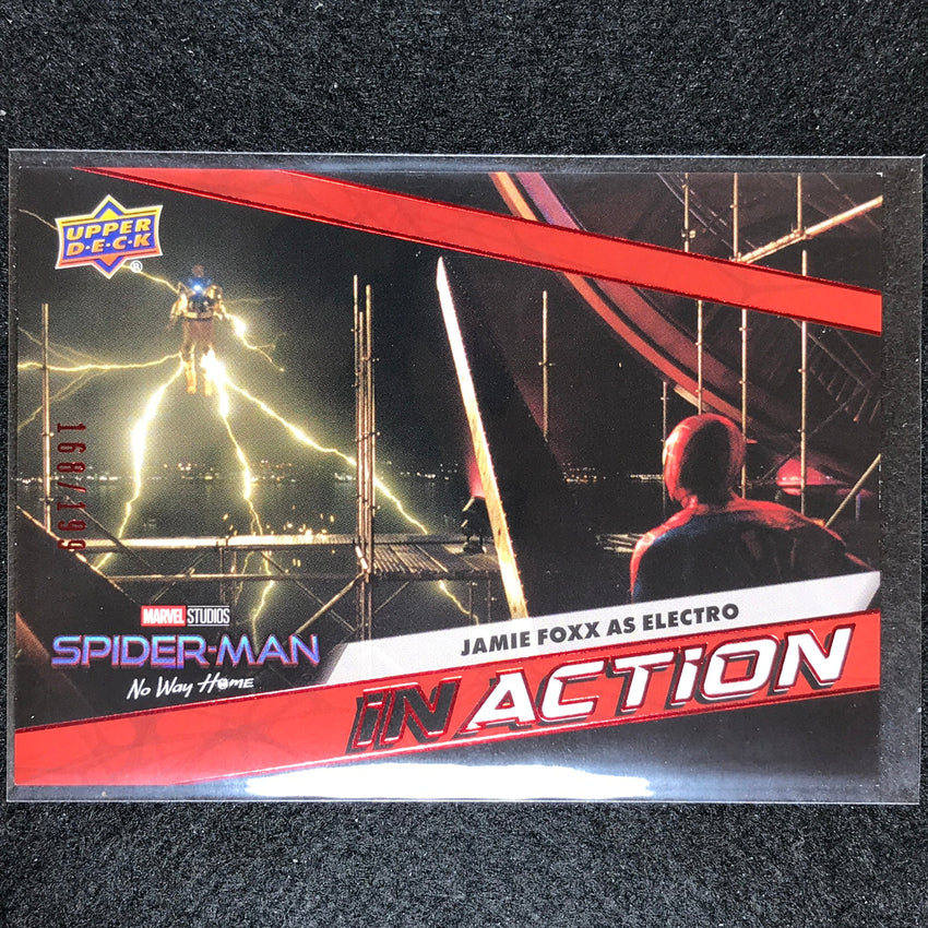 2023 Spider-man No Way Home Jamie Foxx As Electro In Action Red 168/199