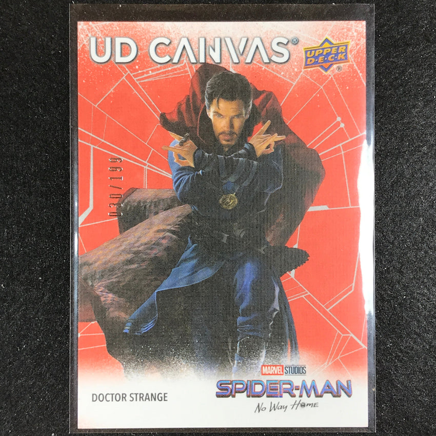2023 Spider-man No Way Home Doctor Strange Ud Canvas High Render Red 30/199 No 3