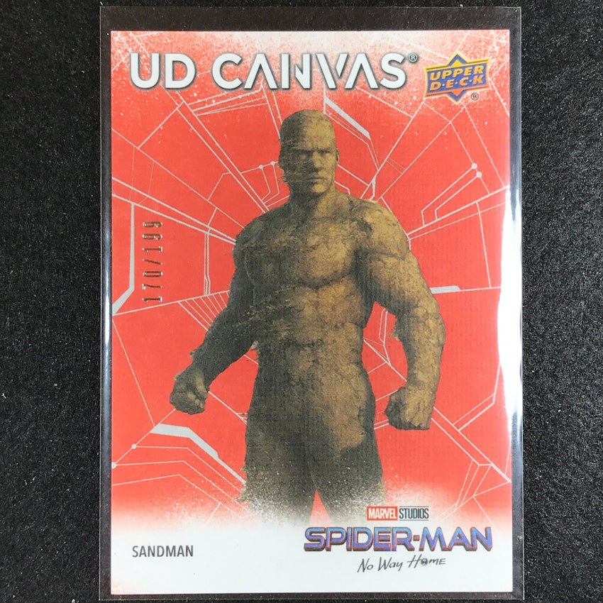 2023 Spider-man No Way Home Sandman Ud Canvas High Render Red 170/199 No 7