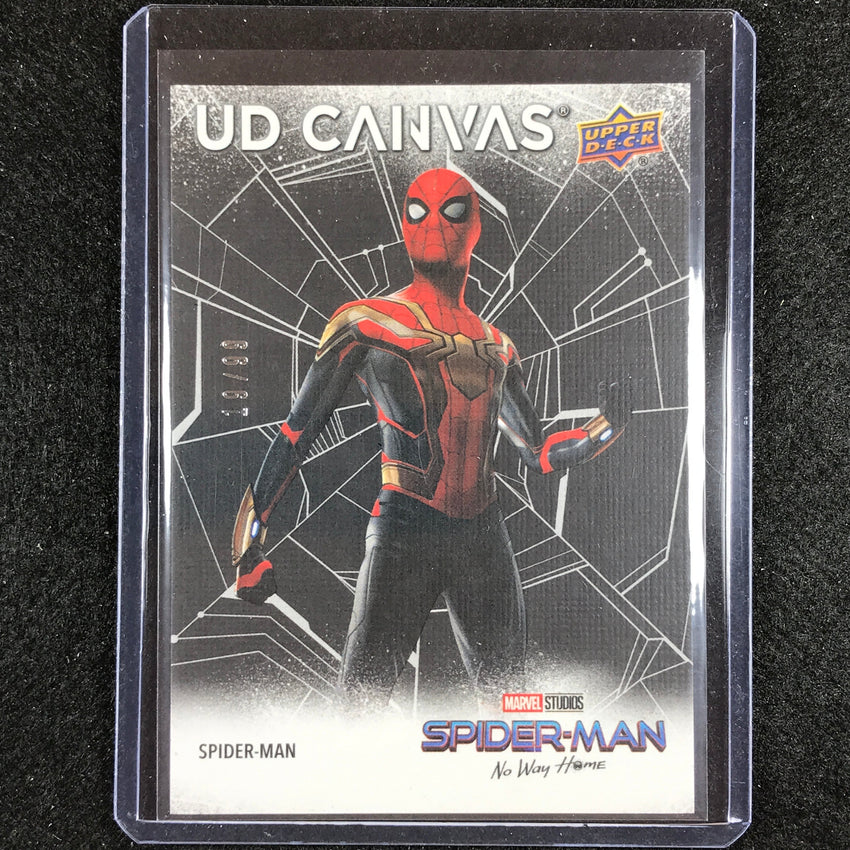 2023 Spider-man No Way Home Spider-man Ud Canvas High Render Black 19/99 No 8