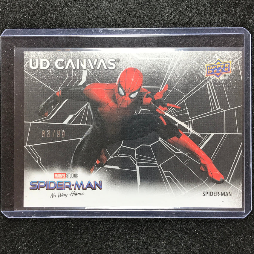 2023 Spider-man No Way Home Spider-man Ud Canvas High Render Black 83/99 No 20