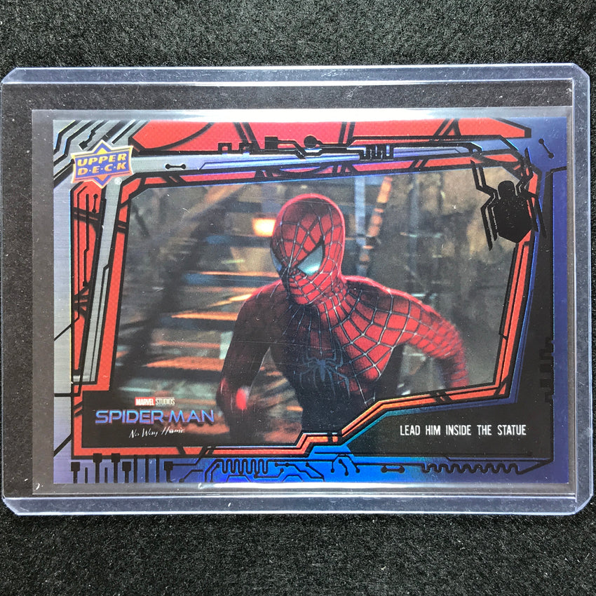 2023 Spider-man No Way Home Lead Him Inside The Statue Base Blue And White 15/25