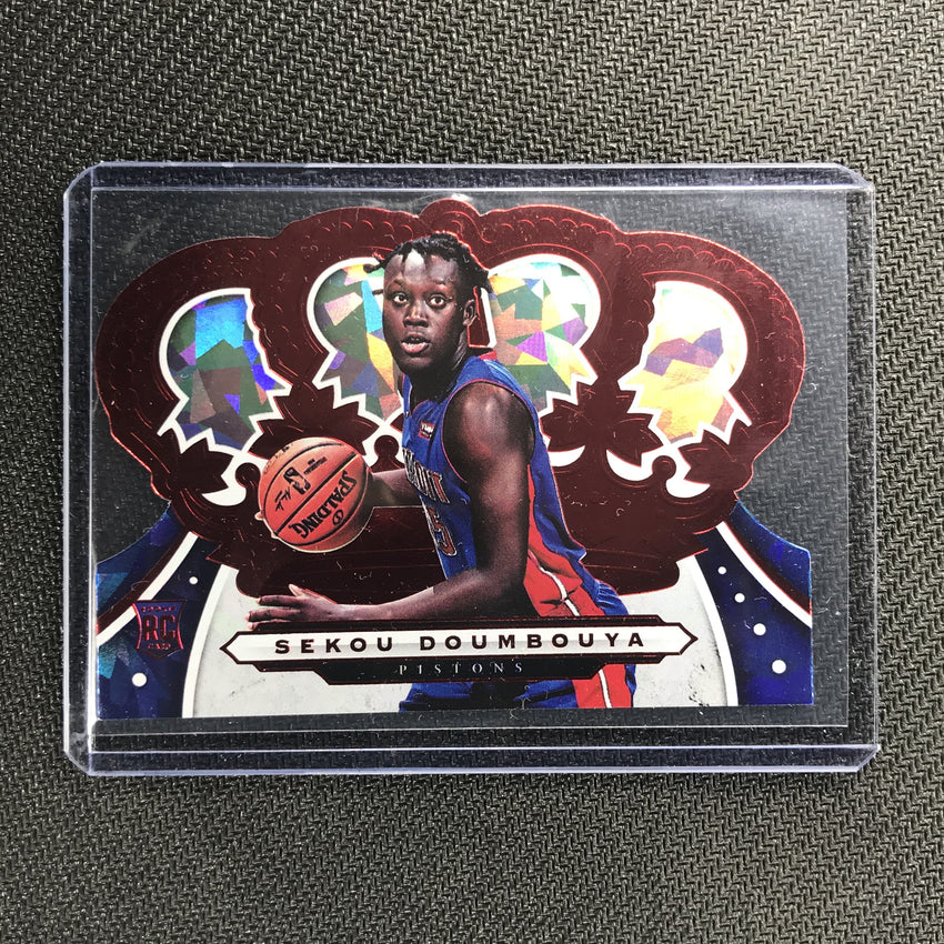2019-20 Crown Royale SEKOU DOUMBOUYA Rookie Diecut Red 7/49-Cherry Collectables