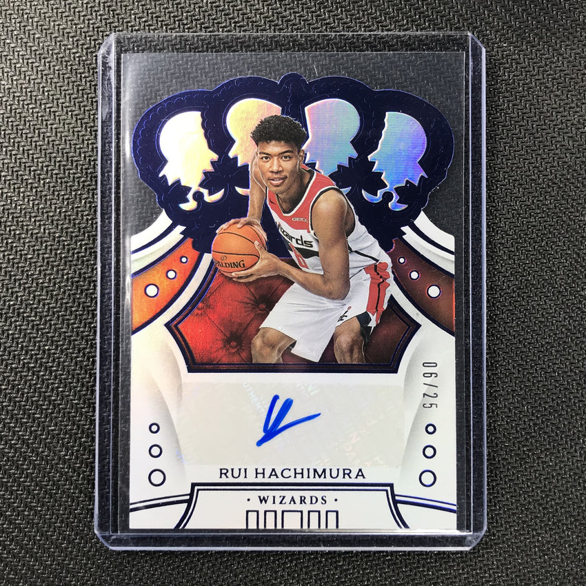 2019-20 Crown Royale RUI HACHIMURA Rookie Blue Auto 6/25-Cherry Collectables