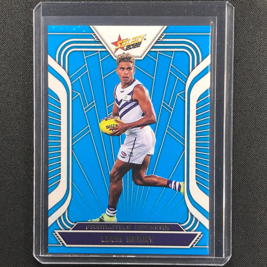 2022 Footy Stars Liam Henry Fractured Arctic Blue 31/190