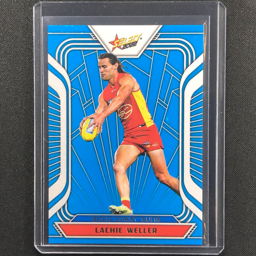 2022 Footy Stars Lachie Weller Fractured Arctic Blue 144/190