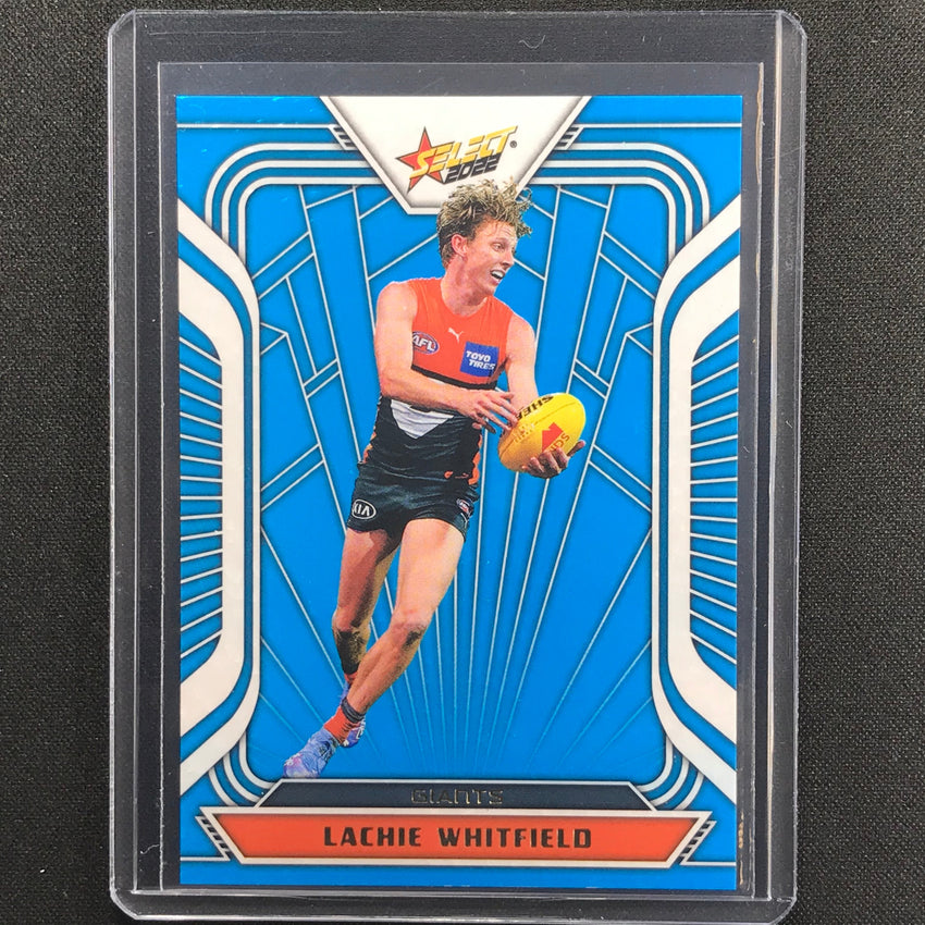 2022 Footy Stars Lachie Whitfield Fractured Arctic Blue 18/190