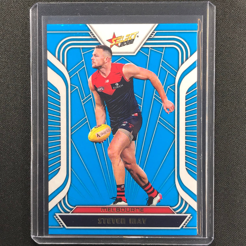 2022 Footy Stars Steven May Fractured Arctic Blue 45/190