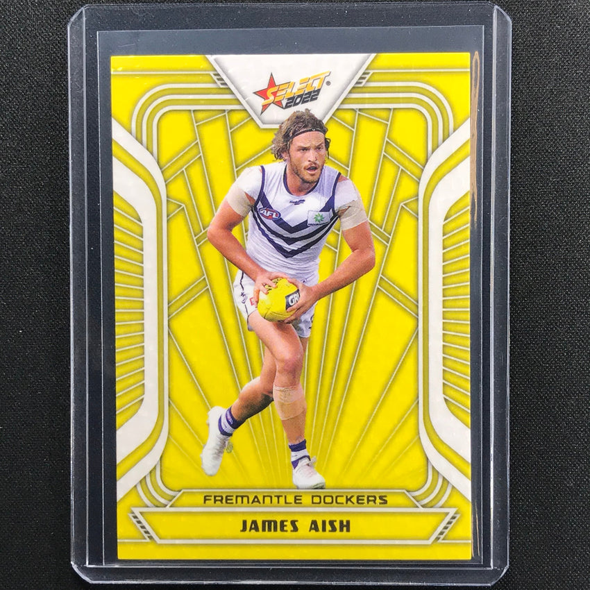 2022 Footy Stars James Aish Fractured Acid Yellow 48/145