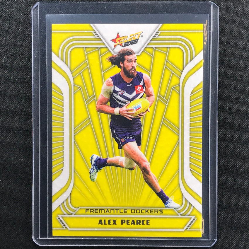 2022 Footy Stars Alex Pearce Fractured Acid Yellow 002/145