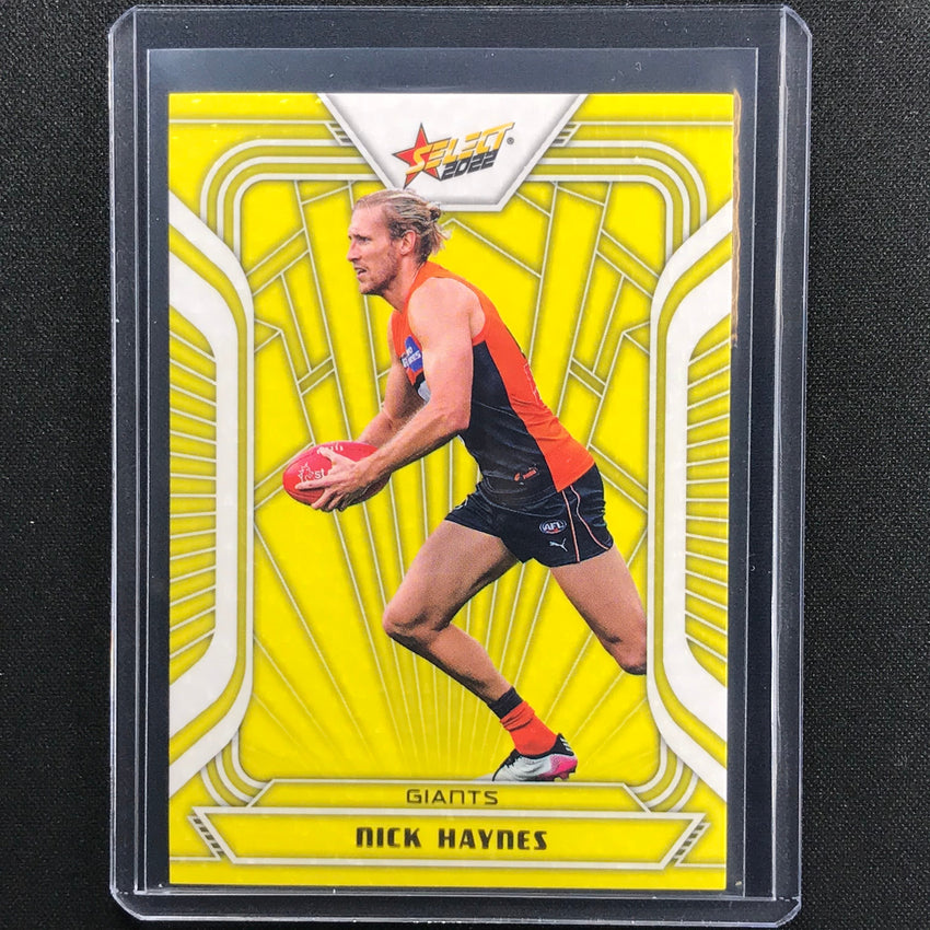 2022 Footy Stars Nick Haynes Fractured Acid Yellow 34/145