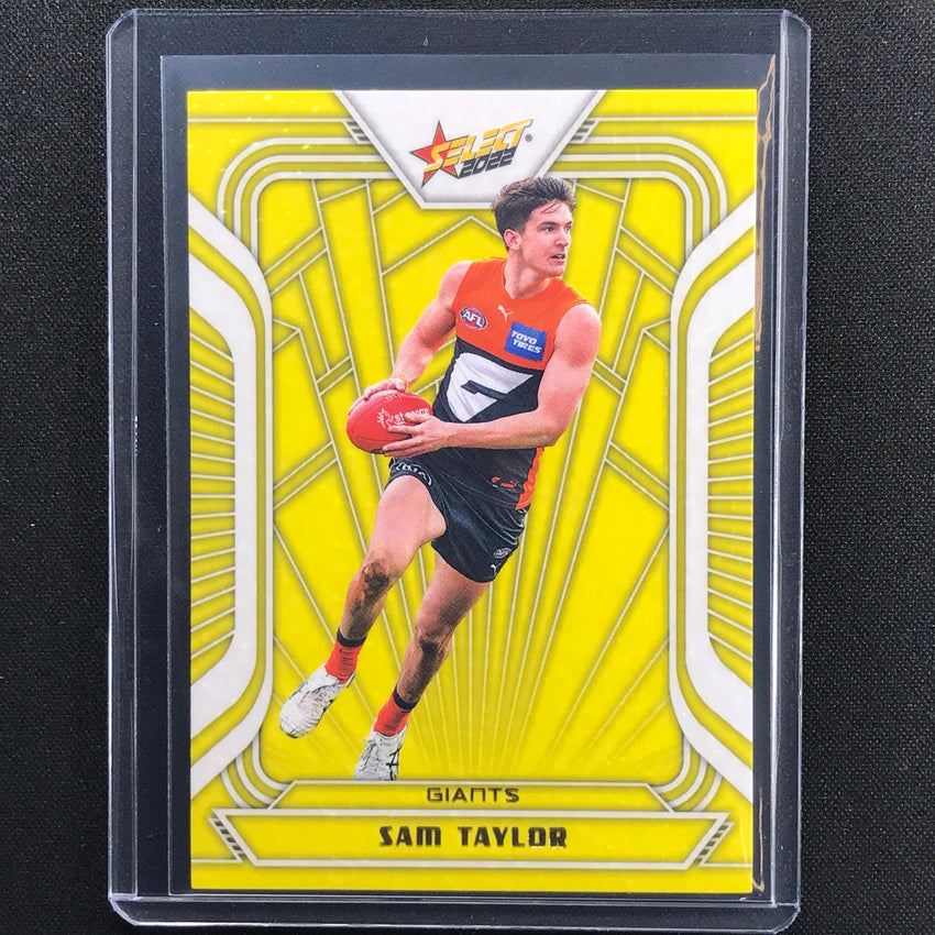 2022 Footy Stars Sam Taylor Fractured Acid Yellow 23/145