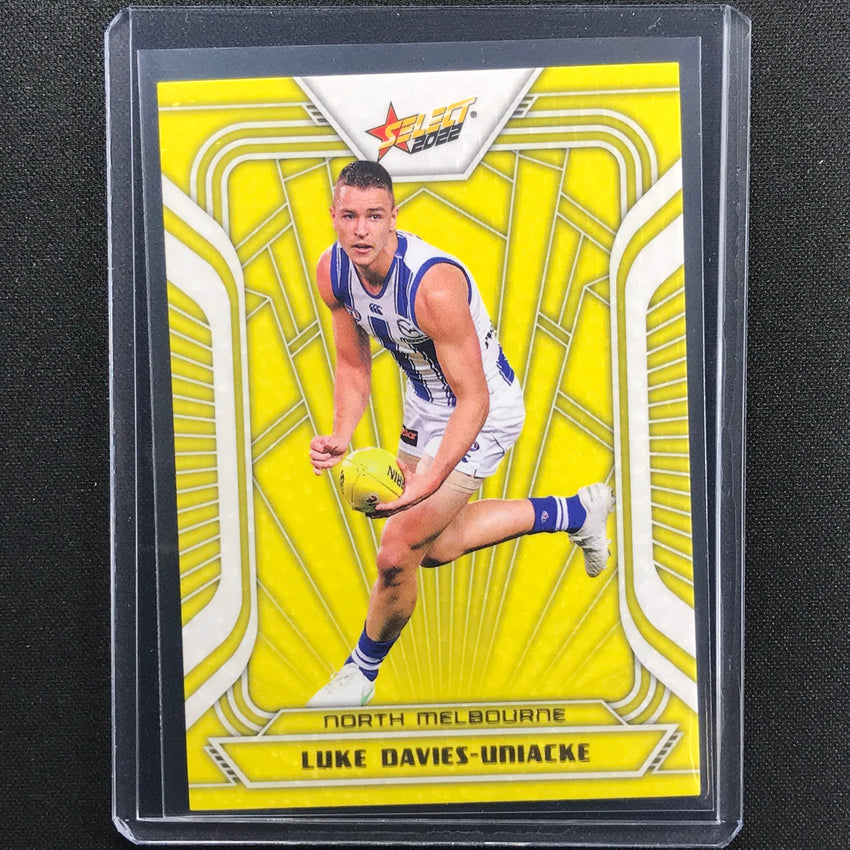 2022 Footy Stars Luke Davies-uniacke Fractured Acid Yellow 122/145