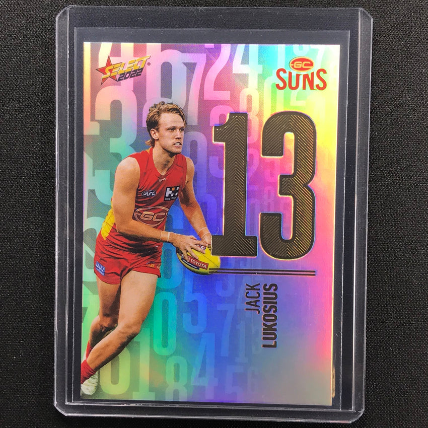 2022 Footy Stars Jack Lukosius Numbers Daylight 006/190