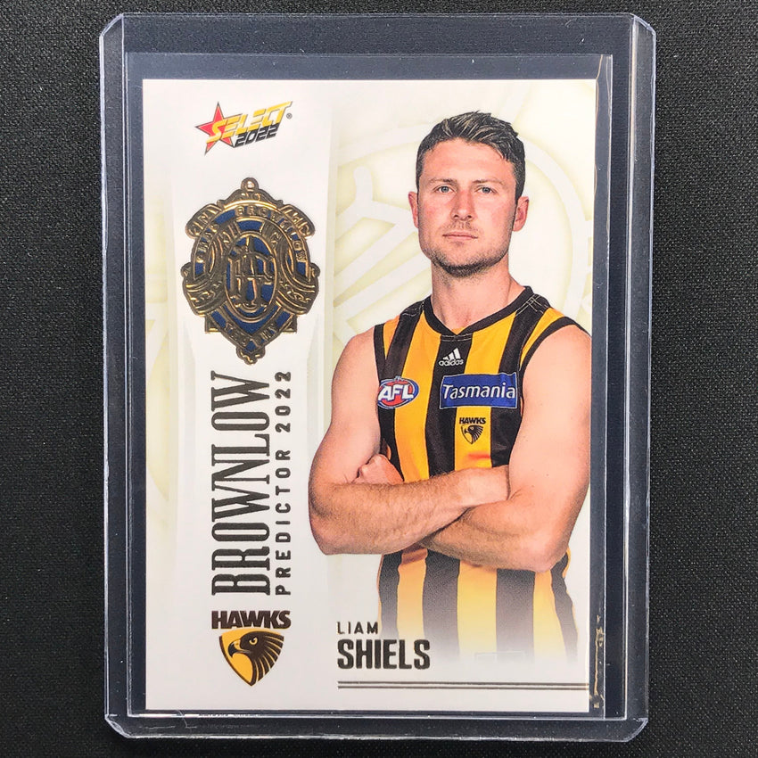2022 Footy Stars Liam Shiels Brownlow Predictor Gold 142/185