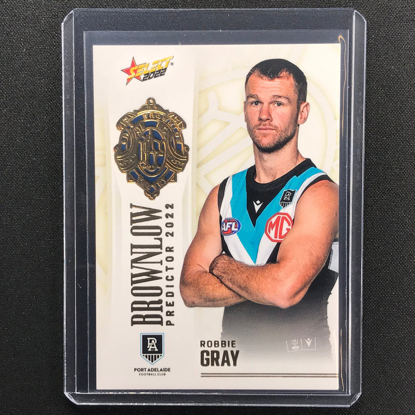 2022 Footy Stars Robbie Gray Brownlow Predictor Gold 80/185