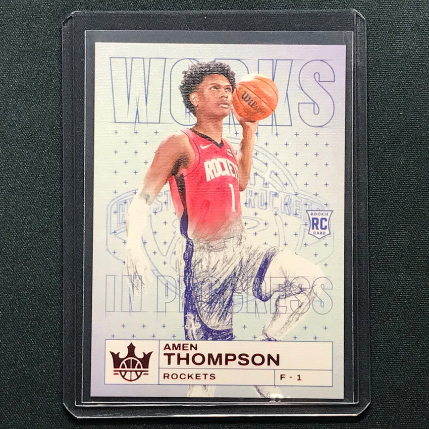 2023-24 Court Kings Amen Thompson Works In Progress Rookie Ruby 147/149