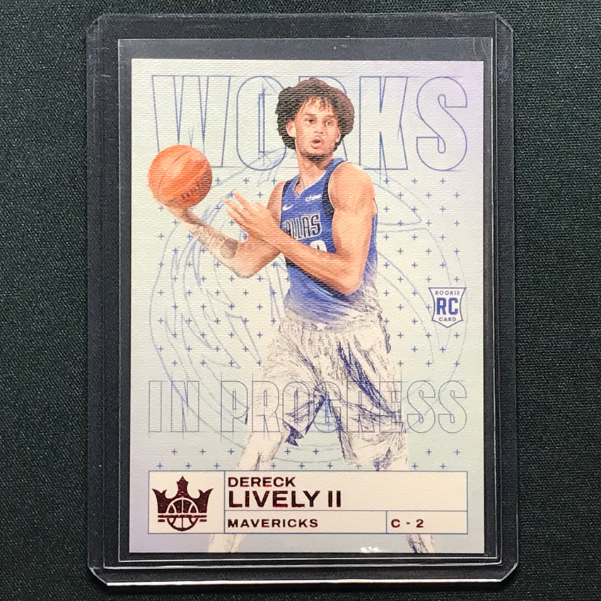 2023-24 Court Kings Dereck Lively Ii Works In Progress Rookie Ruby 111/149