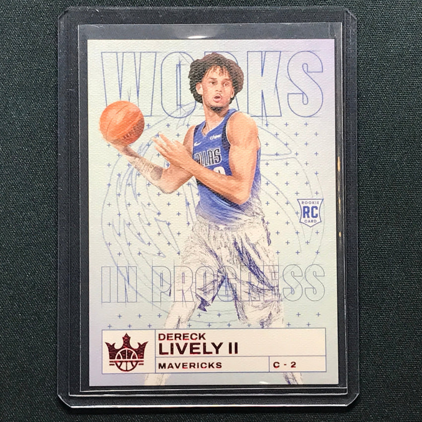 2023-24 Court Kings Dereck Lively Ii Works In Progress Rookie Ruby 143/149