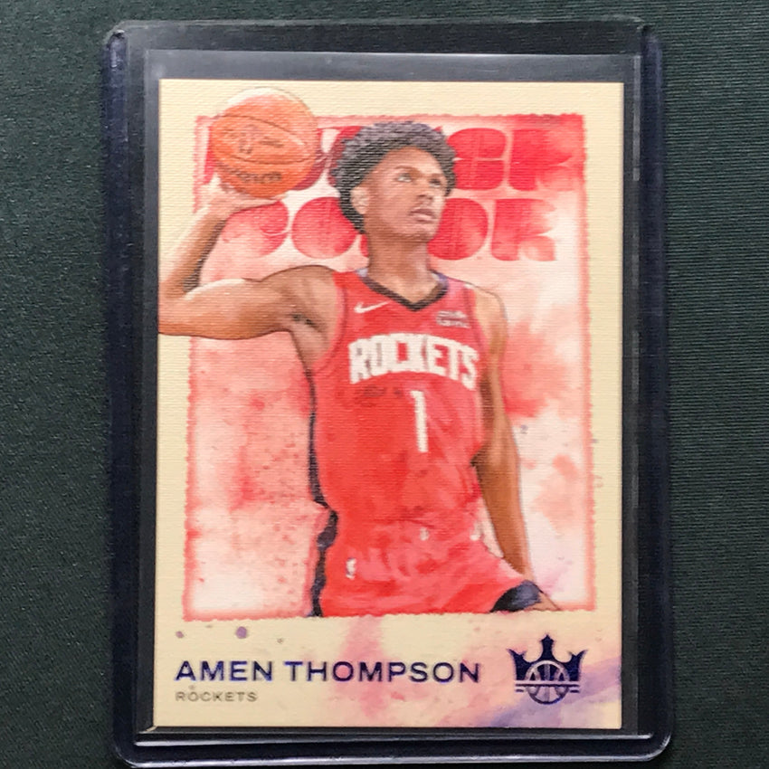 2023-24 Court Kings Amen Thompson Water Color Rookie Sapphire 10/25