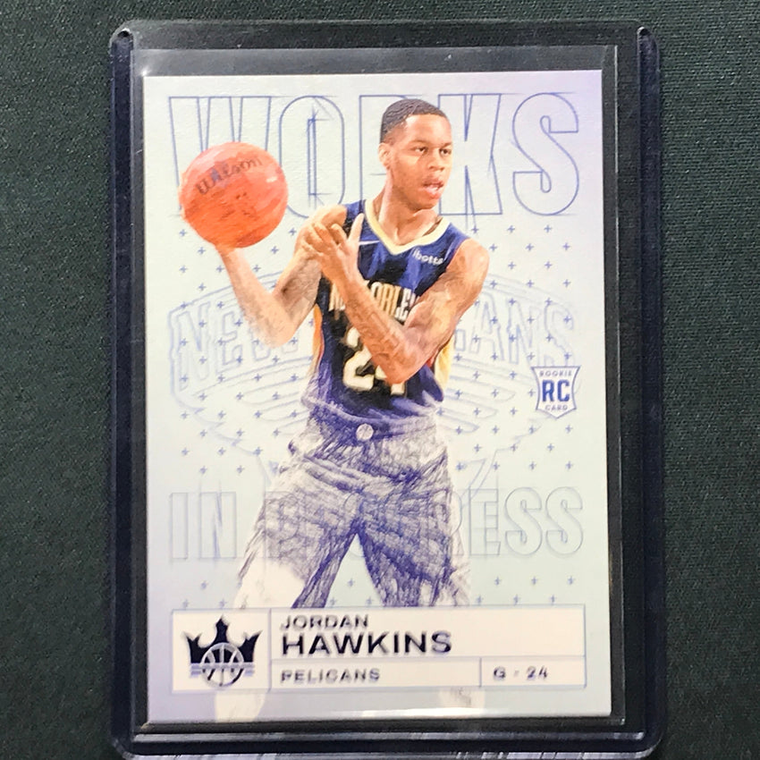 2023-24 Court Kings Jordan Hawkins Works In Progress Rookie Sapphire 10/25