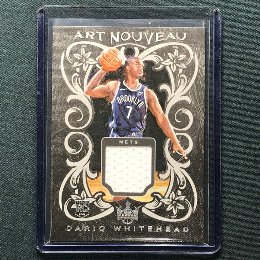 2023-24 Court Kings Dariq Whitehead Art Nouveau Rookie Jersey Relic #Drq