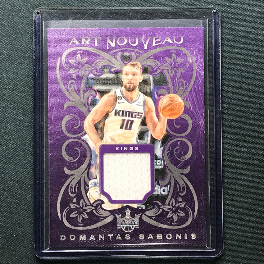 2023-24 Court Kings Domantas Sabonis Art Nouveau Jersey Relic No Sab