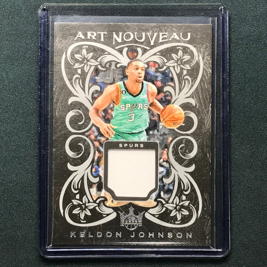 2023-24 Court Kings Keldon Johnson Art Nouveau Jersey Relic #Kel