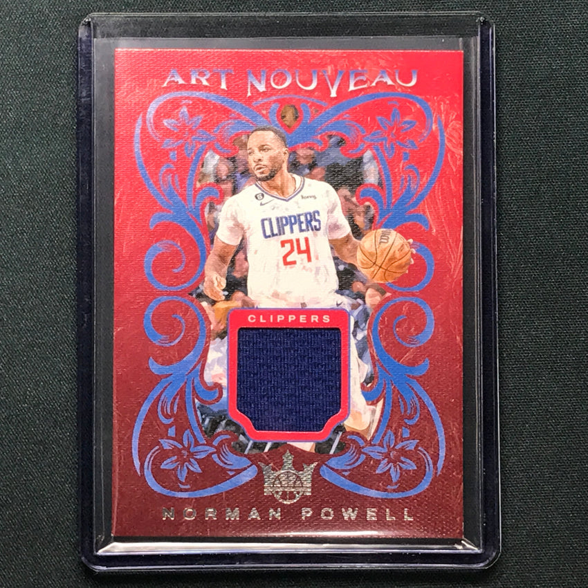 2023-24 Court Kings Norman Powell Art Nouveau Jersey Relic #Pwl
