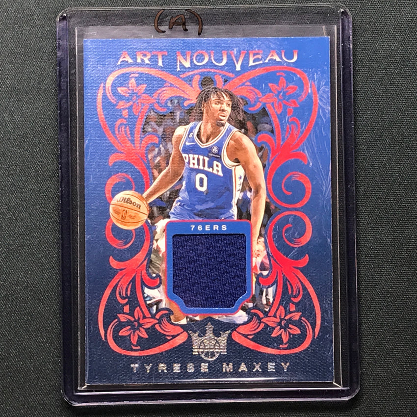 2023-24 Court Kings Tyrese Maxey Art Nouveau Jersey Relic No Max A