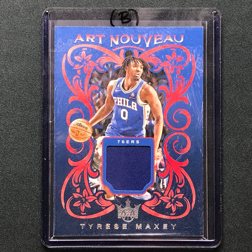 2023-24 Court Kings Tyrese Maxey Art Nouveau Jersey Relic No Max B