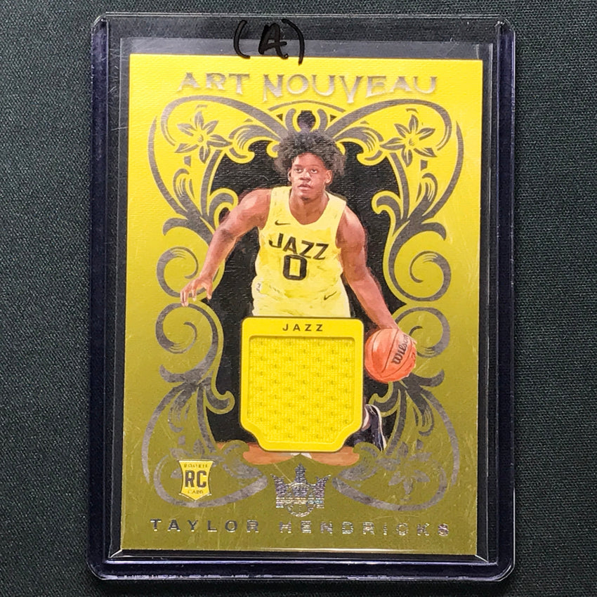 2023-24 Court Kings TAYLOR HENDRICKS Art Nouveau Rookie Jersey Relic #HEN (A)
