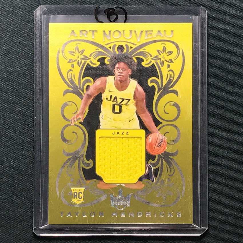 2023-24 Court Kings TAYLOR HENDRICKS Art Nouveau Rookie Jersey Relic #HEN (B)