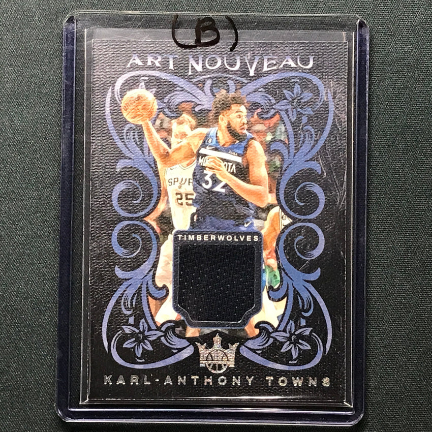 2023-24 Court Kings Karl-anthony Towns Art Nouveau Jersey Relic No Kat B