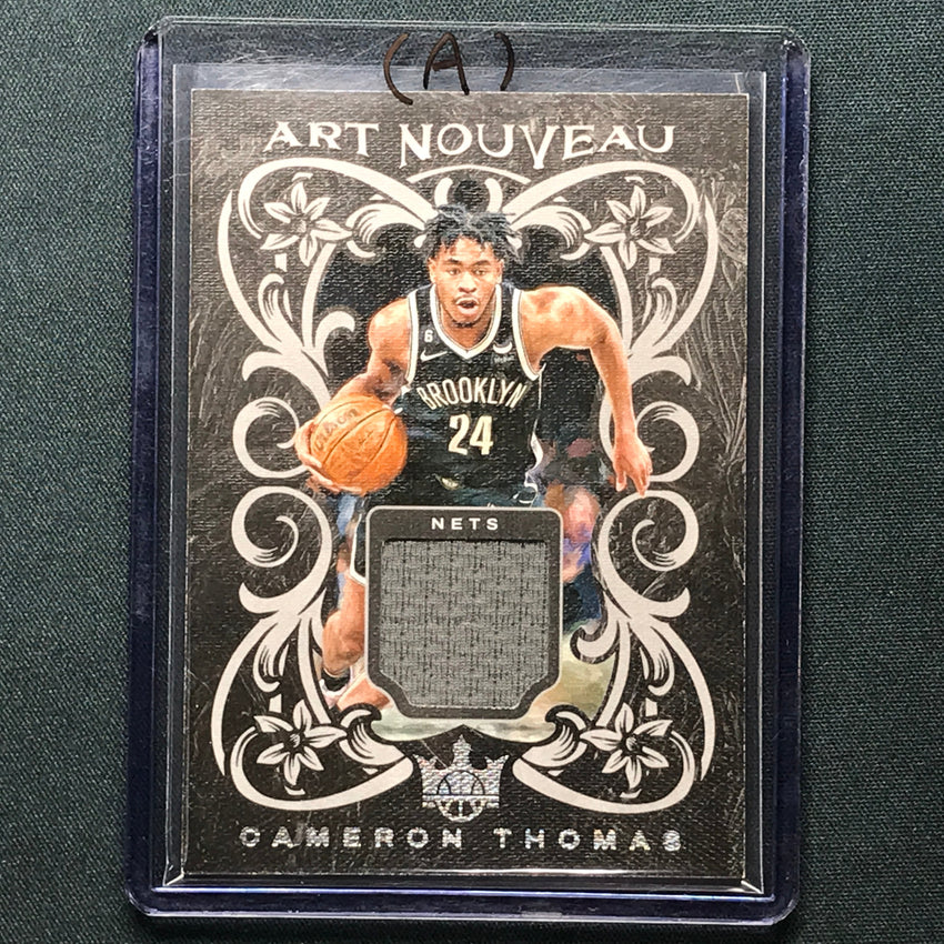 2023-24 Court Kings Cameron Thomas Art Nouveau Jersey Relic No Tms A